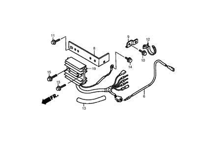Part Location Diagram of 31758-Z0A-800 Lawn Boy BRACKET-REGULATOR